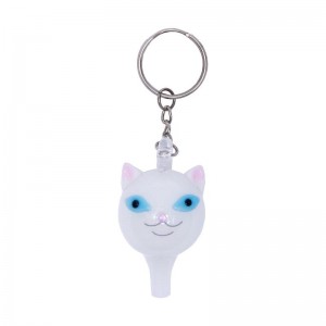 Akcesoria Ripndip Lord Nermal Glass Carb Cap Keychain Białe | PLZ3542U