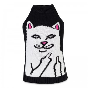 Akcesoria Ripndip Lord Nermal Pet Knit Swetry Vest Czarne | PLZ3386U