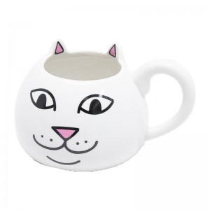 Akcesoria Ripndip Nermal Face Mug Białe | PLG3408S