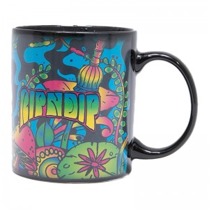 Akcesoria Ripndip Psychedelic Heat Changing Mug Czarne | PLH3409A