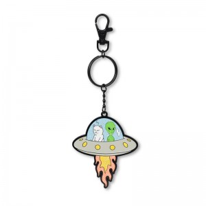 Akcesoria Ripndip U.F.O Metal Keychain Srebrne | PLW3394N