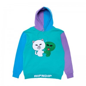 Bluza z Kapturem Ripndip Buddy System Color Block Kolorowe | PLT3229C