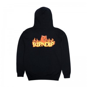 Bluza z Kapturem Ripndip Devils Robocze Czarne | PLQ3180M