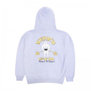 Bluza z Kapturem Ripndip Ripped n Dipped Szare | PLK3171O