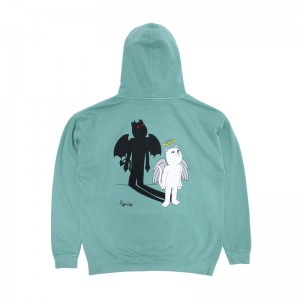 Bluza z Kapturem Ripndip Shadow Friend Jasny Zielone | PLM3206Q
