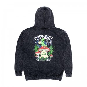 Bluza z Kapturem Ripndip We Out Here Smoking Czarne Niebieskie | PLI3187L