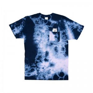 Koszule Ripndip Lord Nermal S/S Pocket Granatowe Różowe | PLO2949K