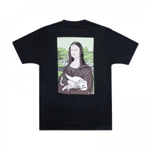 Koszule Ripndip Nermal Lisa Pocket 2.0 Czarne | PLQ2896M
