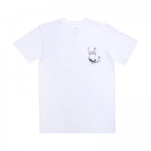 Koszule Ripndip Pouty Face Białe | PLK2958O