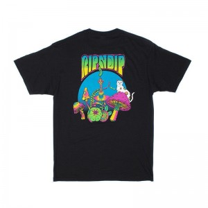 Koszule Ripndip Psychedelic Nermal Pocket Czarne | PLI2948L