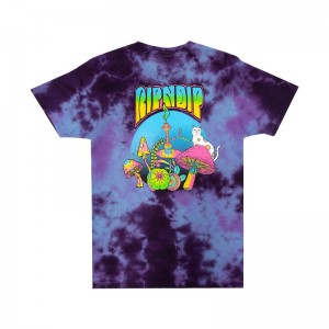 Koszule Ripndip Psychedelic Nermal Pocket Niebieskie Fioletowe | PLU2947Z