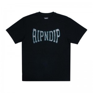 Koszule Ripndip Summer Revenge Rhinestone Czarne | PLG2911S