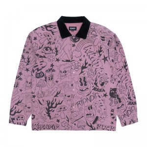 Kurtki Ripndip We Don't Care Coaches Fioletowe | PLK3100O