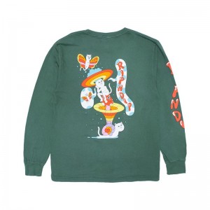 Long Sleeve Ripndip Solar Dream Oliwkowe | PLD3069F