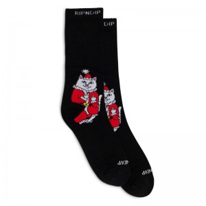 Skarpetki Ripndip Lord Santa Czarne | PLG3266S