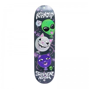 Skateboard Ripndip Super High Czarne | PLI3329L