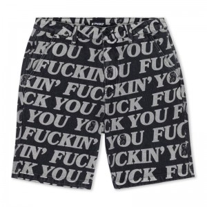 Spodenki Ripndip Fuckin Fuck Denim Czarne | PLL2773I