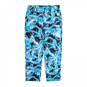 Spodnie Ripndip Nikola Twill Czarne Niebieskie | PLM3011Q